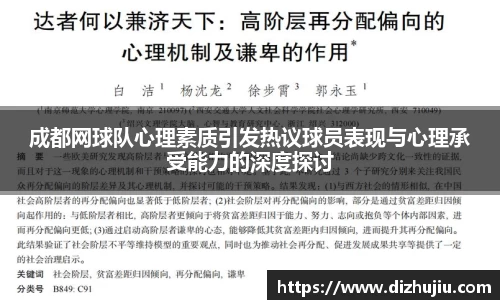 成都网球队心理素质引发热议球员表现与心理承受能力的深度探讨